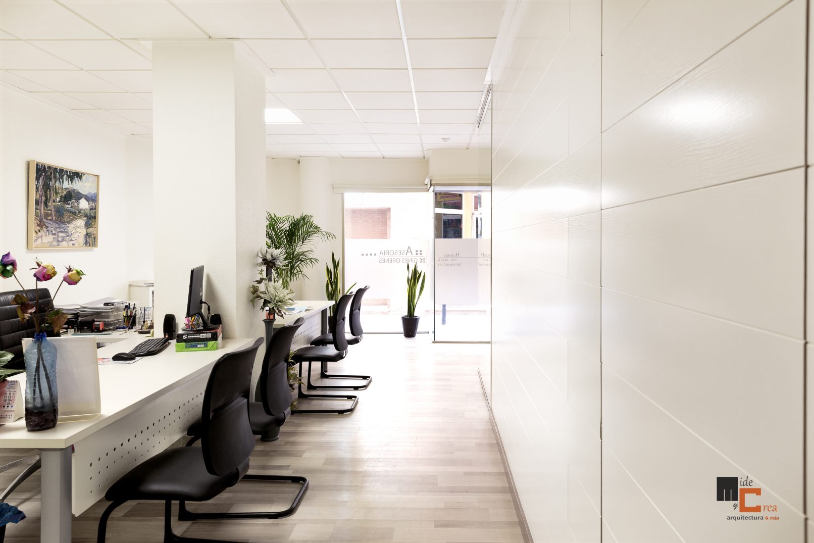 Interior de la oficina