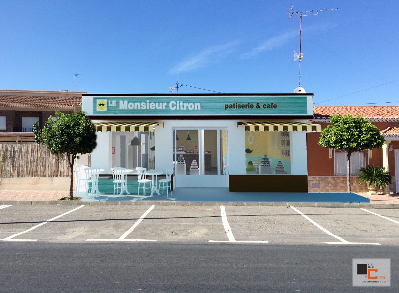 Render diseño fachada
